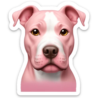 Pink sweet pitbull  sticker