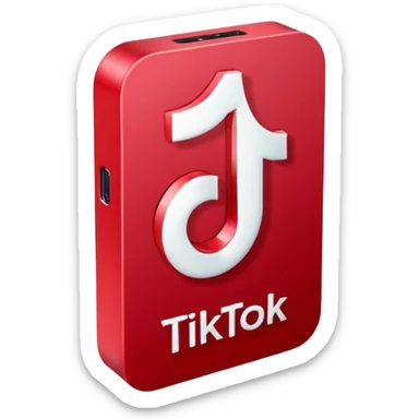tiktok logo sticker