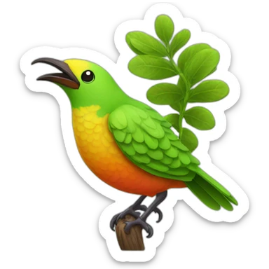 Paradise Bird plant sticker