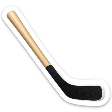 ice hockey stick and puck sticker