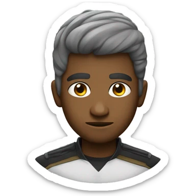 Una guerra de pelo negro  sticker