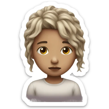 Sad girl sticker