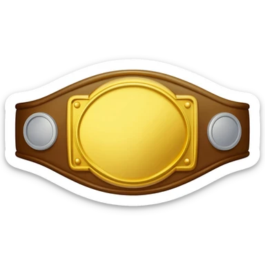 Boxing belt sticker