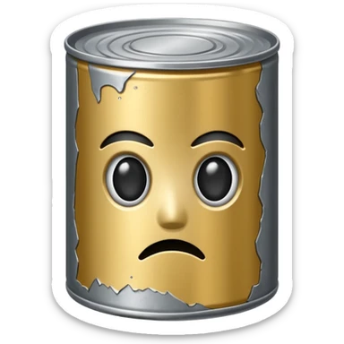 
expressionless tincan sticker
