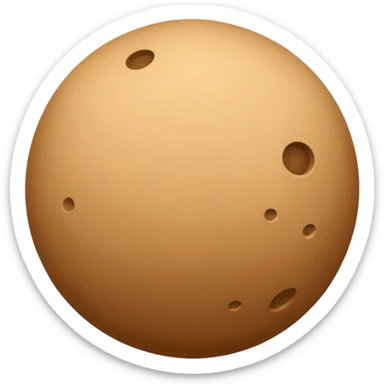 sand planet sphere sticker