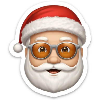 Santa in break sticker