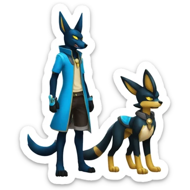Lucario-Anubis-Zeraora full body sticker
