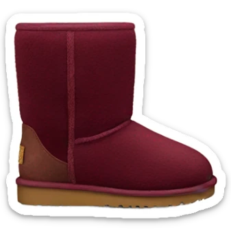 Burgundy Ugg boots sticker