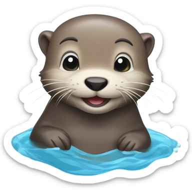 Otter sticker