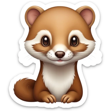 Weasel emoji sticker