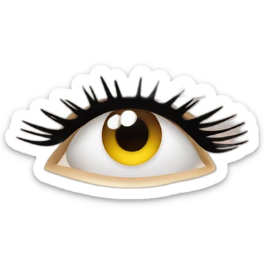 False eyelashes sticker