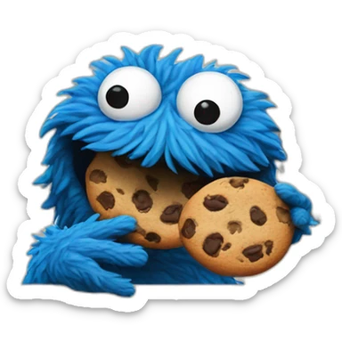 Cookie monster sticker