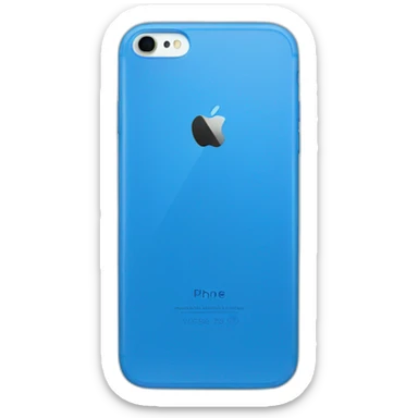 blue iphone sticker