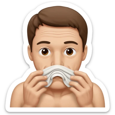 Man Smelling underwear sticker