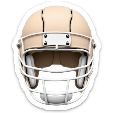 Cinematic Realistic image of rugby headgear with detailed padding and rugged design elements, set against a blurred stadium background with bold, high-contrast lighting that highlights its protective design sticker