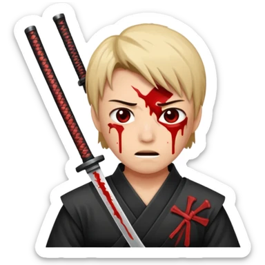 Faz o quê tomando uma facada de katana  sticker
