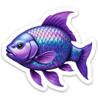 purple carp sticker