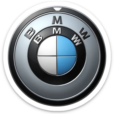 A BMW LOGO sticker