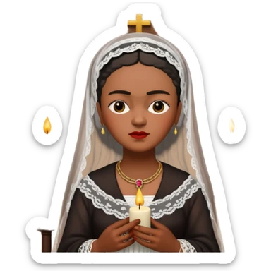 Frida Kahlo in church sticker