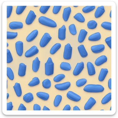 blue lipstick sticker