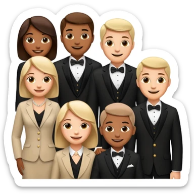 a people with lots of money sticker