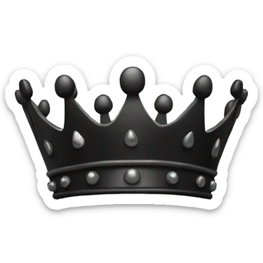 black crown sticker