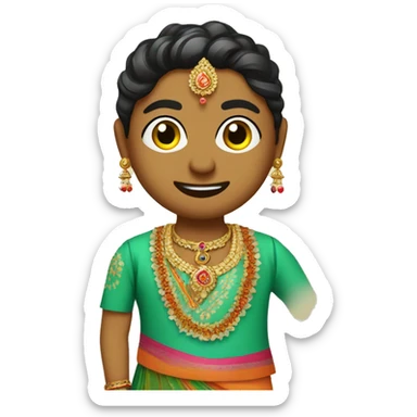 gujarati garba sticker