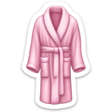 pastel pink sparkly dressing gown sticker