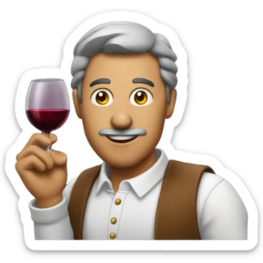 Sigaret with wine sticker