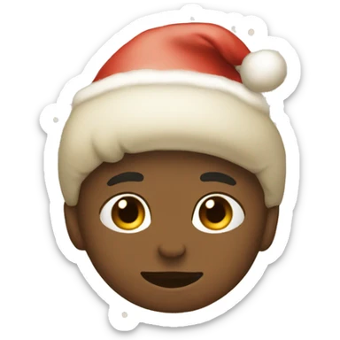 Beige aesthetic Christmas sticker