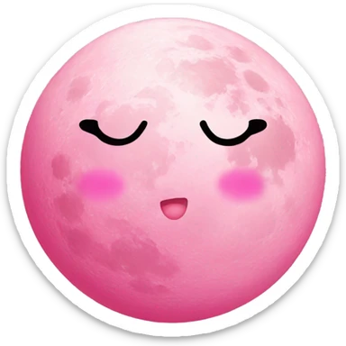 pink moon hello kitty sticker