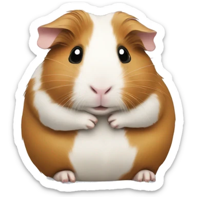 guinea pigs hugging sticker