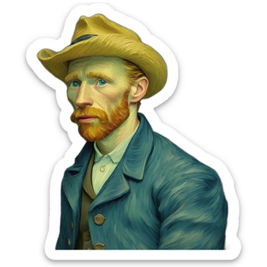 van gogh sticker