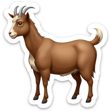 Goat with horse body sticker