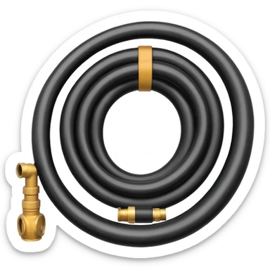 A Hose – coiled water hose sticker