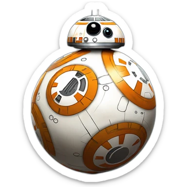 bb8 in the star wars universe  sticker