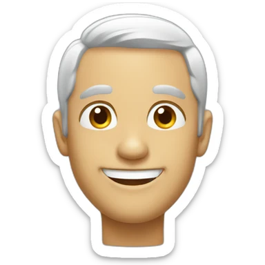 Frenchman smiling sticker