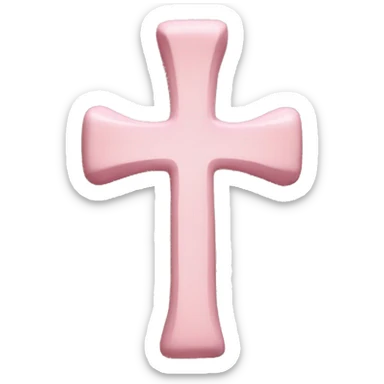 Pastel pink  cross staring lines sticker