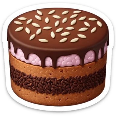 chocolate rice cake sticker