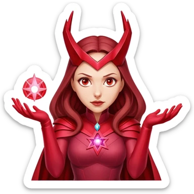 Scarlet witch magic sticker