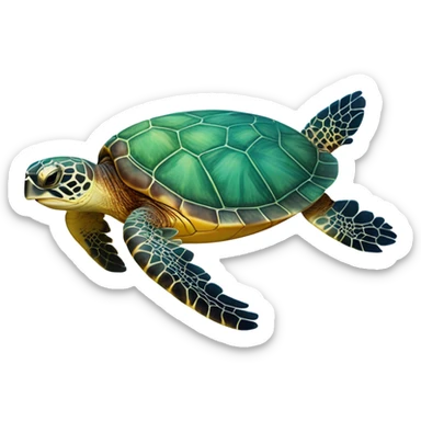 Sea turtle sticker