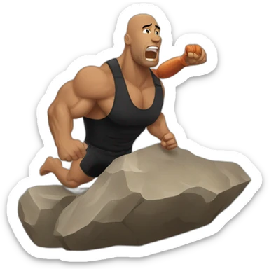 The rock catch sticker