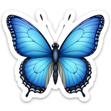 Nymphalidae blue moon  sticker