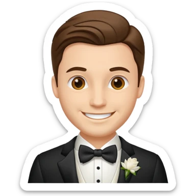 groom wedding dress emoji only sticker