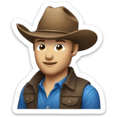 Blue Ford ranger raptor with cowboy hat sticker