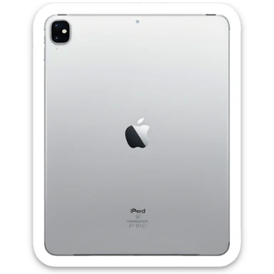 iPad Pro 11-inch back view minimal background sticker