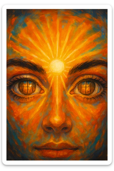 gli occhi sono la finestra da cui entra la vitamina d sticker