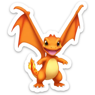  Charmander-Charmeleon-Charizard-Fakemon Full body sticker