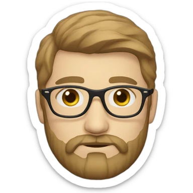 belarusian-man-beard-creator-designer-glasses sticker