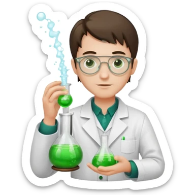 man potion alchemist sticker